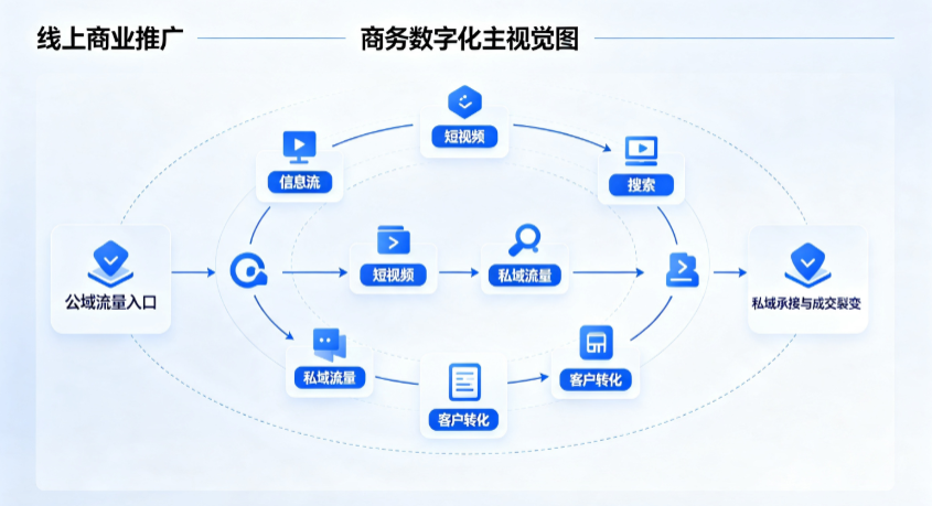 淅川县线上商业推广怎么做？全域流量闭环搭建与低成本转化实战指南